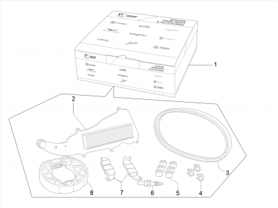 Complete wear and maintenance kit